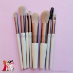 ست براش هشت تیکه پاستیلی طلقی زیپی - تصویر 3