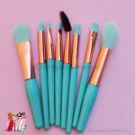 ست براش هشت تیکه پاستیلی طلقی زیپی - تصویر 5