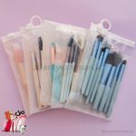 ست براش هشت تیکه پاستیلی طلقی زیپی - تصویر 2