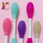 براش ماسک دو طرفه پرزدار | Double-Ended Silicone Face Cleansing Brush - تصویر 2